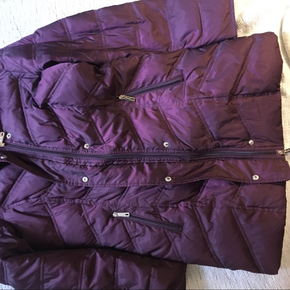 Kenneth Cole aubergine coat - Picture 4 of 4